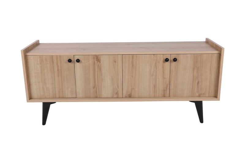 Sogel Tv Bänk 150 cm med Förvaring i Trä - Beige - Möbler - Tv möbel & mediamöbel - TV bänk & mediabänk