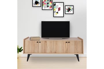 Sogel Tv Bänk 150 cm med Förvaring i Trä - Beige - Möbler - Tv möbel & mediamöbel - TV bänk & mediabänk
