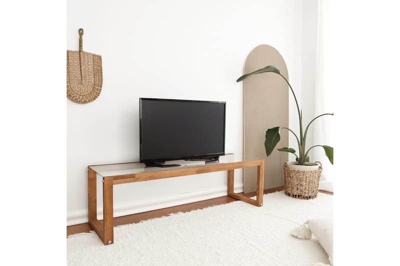 Sqandie Tv-bänk 130 cm - Natur - Möbler - Tv möbel & mediamöbel - TV bänk & mediabänk