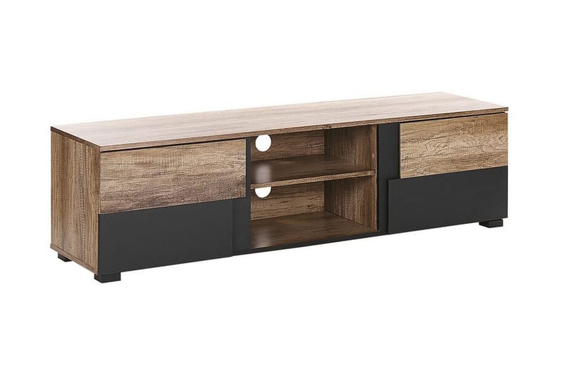 Sterlingen TV-bänk 148x40 cm - Ljust Trä/Svart - Möbler - Tv möbel & mediamöbel - TV bänk & mediabänk