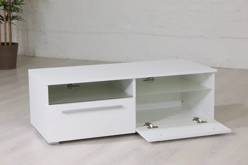 Stockend TV-Bänk 100 cm - Vit - Möbler - Tv möbel & mediamöbel - TV bänk & mediabänk