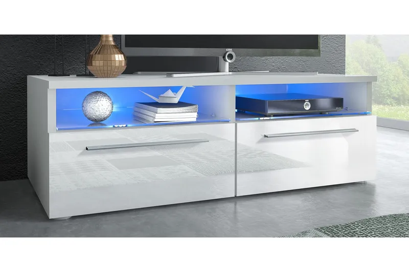 Stockend TV-Bänk 100 cm - Vit - Möbler - Tv möbel & mediamöbel - TV bänk & mediabänk