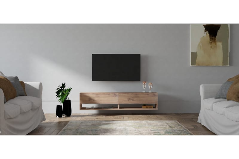 Taboada<br> Tv-bänk 141 cm - Natur - Möbler - Tv möbel & mediamöbel - TV bänk & mediabänk