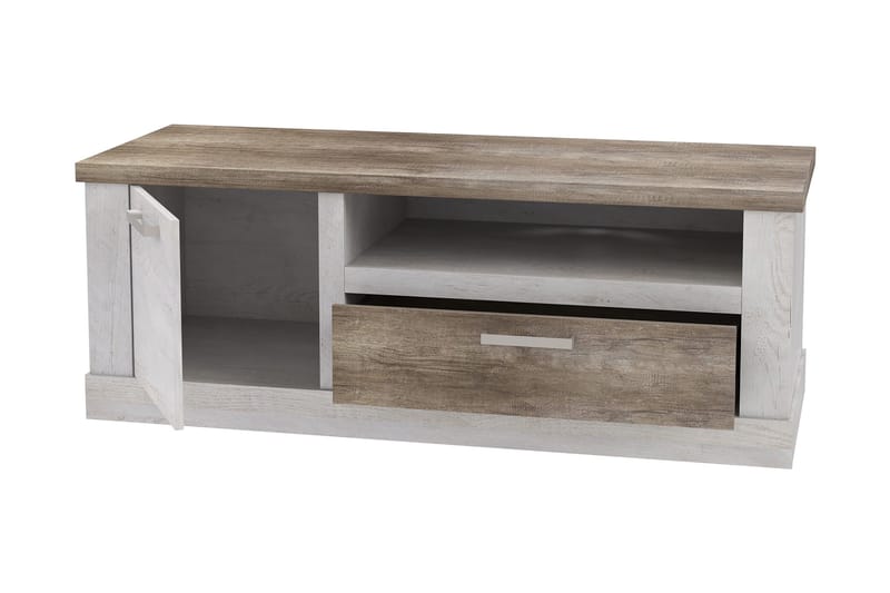 Talebi TV-Bänk 140 cm - Brun/Vit - Möbler - Tv möbel & mediamöbel - TV bänk & mediabänk
