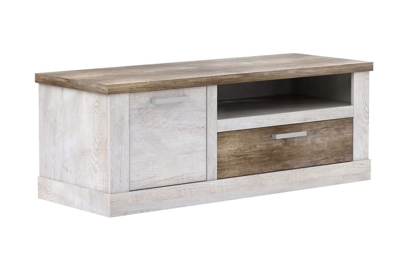 Talebi TV-Bänk 140 cm, Brun/Vit
