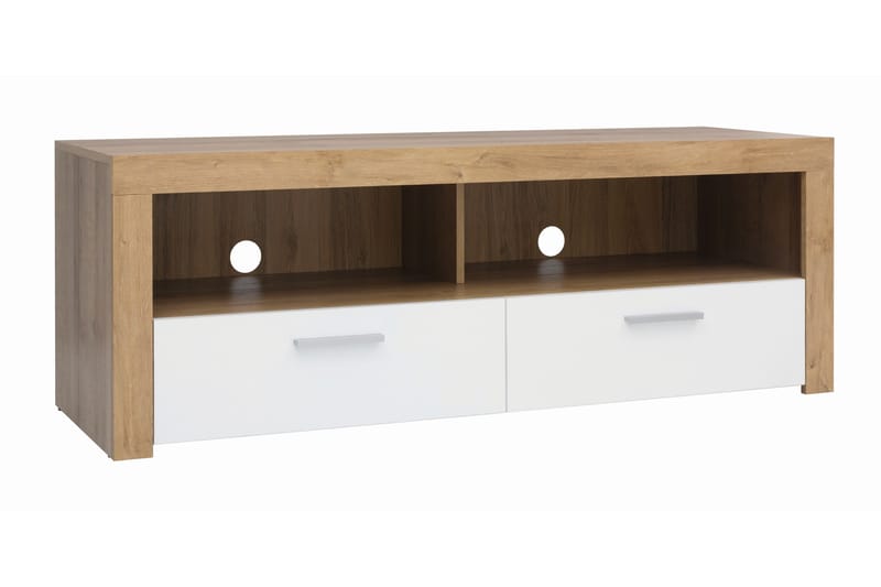 Tarka TV-bänk 135 cm - Trä/natur|Vit - Möbler - Tv möbel & mediamöbel - TV bänk & mediabänk