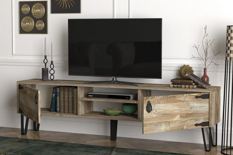 Tera Home Tv-bänk 180 cm - Beige - TV bänk & mediabänk
