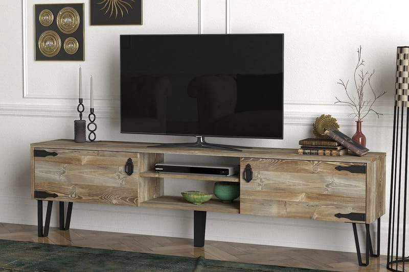 Tera Home Tv-bänk 180 cm - Beige - TV bänk & mediabänk