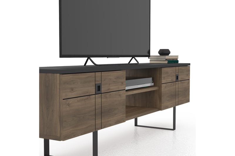 Tisslinge TV-bänk 160 cm - Brun - TV bänk & mediabänk