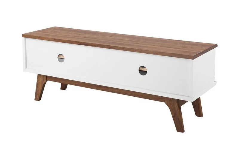 Toledo Tv-Bänk 35x117 cm - Vit - Möbler - Tv möbel & mediamöbel - TV bänk & mediabänk