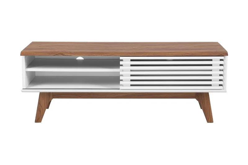 Toledo Tv-Bänk 35x117 cm - Vit - Möbler - Tv möbel & mediamöbel - TV bänk & mediabänk