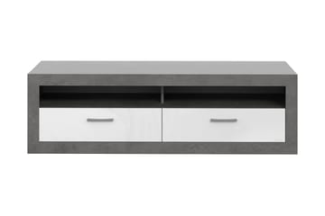Tolovgrad Golvstående Tv-bänk 152,7 cm med Förvaring i Målat Trä - Grå - Möbler - Tv möbel & mediamöbel - TV bänk & mediabänk