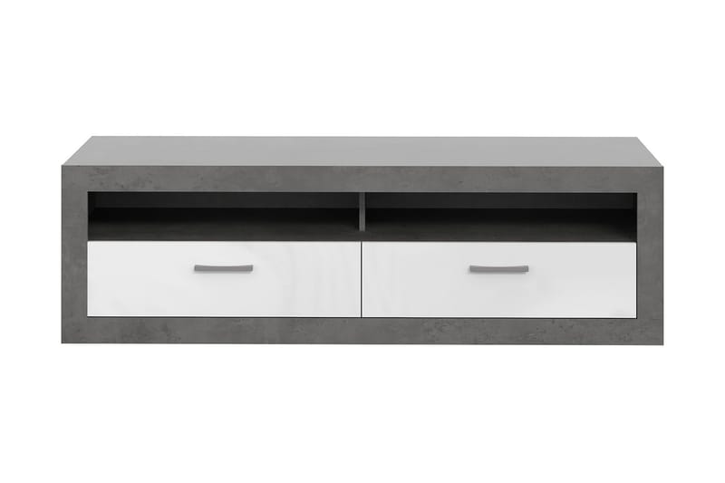 Tolovgrad Golvstående Tv-bänk 152,7 cm med Förvaring i Målat Trä - Grå - Möbler - Tv möbel & mediamöbel - TV bänk & mediabänk