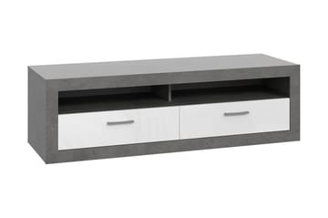 Tolovgrad Golvstående Tv-bänk 152,7 cm med Förvaring i Målat Trä - Grå - Möbler - Tv möbel & mediamöbel - TV bänk & mediabänk