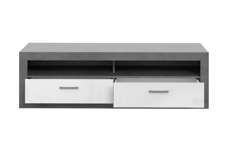 Tolovgrad Golvstående Tv-bänk 152,7 cm med Förvaring i Målat Trä - Grå - Möbler - Tv möbel & mediamöbel - TV bänk & mediabänk