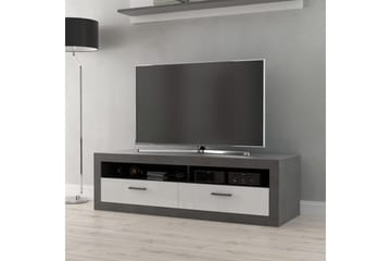 Tolovgrad Golvstående Tv-bänk 152,7 cm med Förvaring i Målat Trä - Grå - Möbler - Tv möbel & mediamöbel - TV bänk & mediabänk