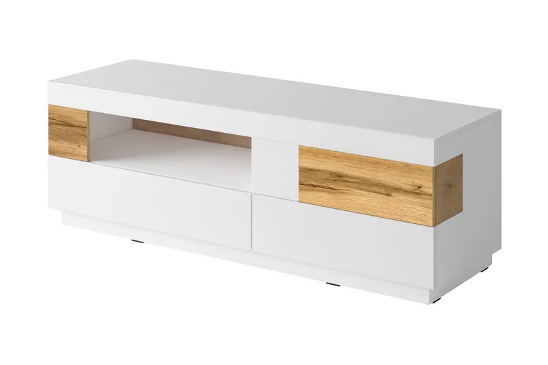 Tomeka TV-bänk 160 cm - Vit/Trä - Möbler - Tv möbel & mediamöbel - TV bänk & mediabänk