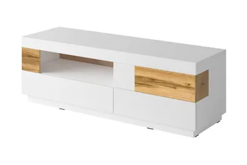 Tomeka TV-bänk 160 cm - Vit/Trä - Möbler - Tv möbel & mediamöbel - TV bänk & mediabänk