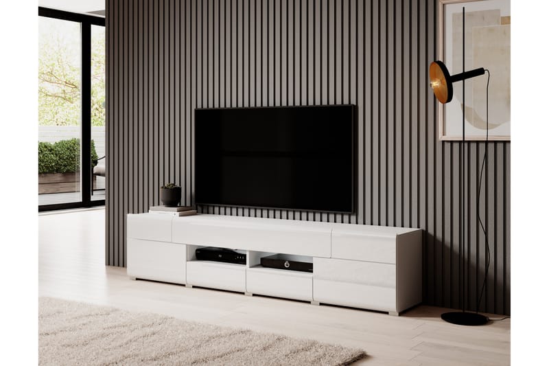 Toreno Tv-bänk 208 cm - Vit - Möbler - Tv möbel & mediamöbel - TV bänk & mediabänk