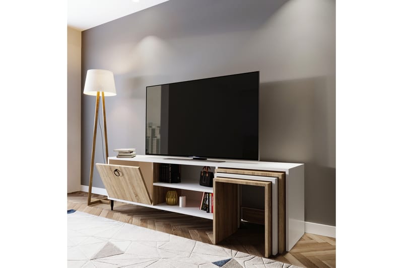 Tutana Tv-bänk 180 cm - Vit - Möbler - Tv möbel & mediamöbel - TV bänk & mediabänk