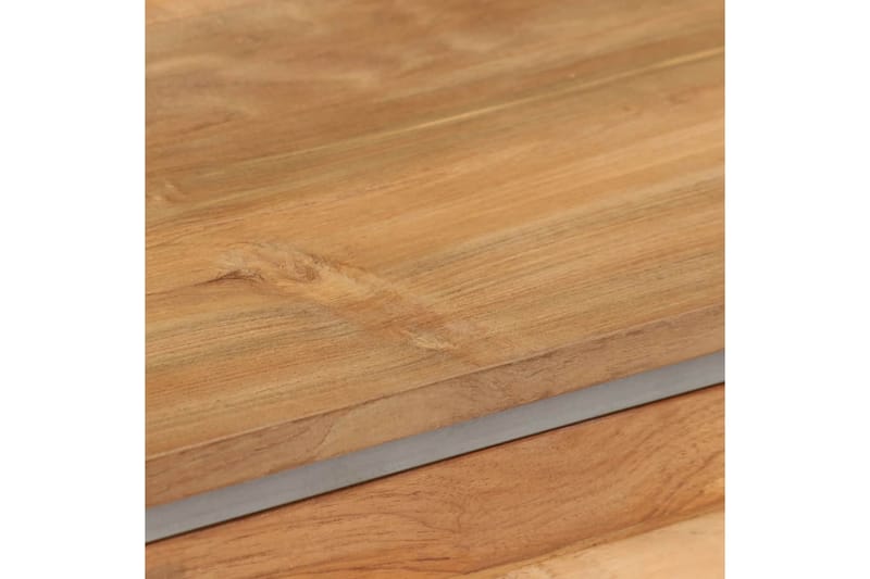 TV-bänk återvunnen teak och stål 120x30x40 cm - Brun - Möbler - Tv möbel & mediamöbel - TV bänk & mediabänk