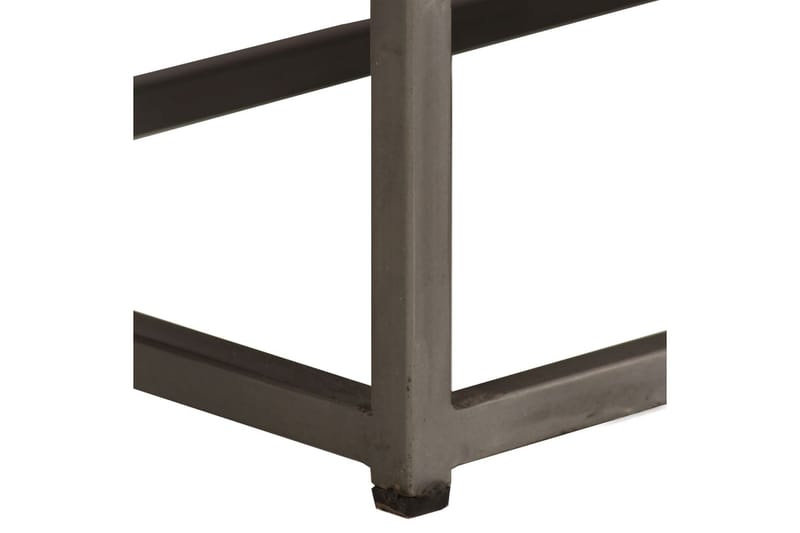 TV-bänk återvunnen teak och stål 120x30x40 cm - Brun - Möbler - Tv möbel & mediamöbel - TV bänk & mediabänk