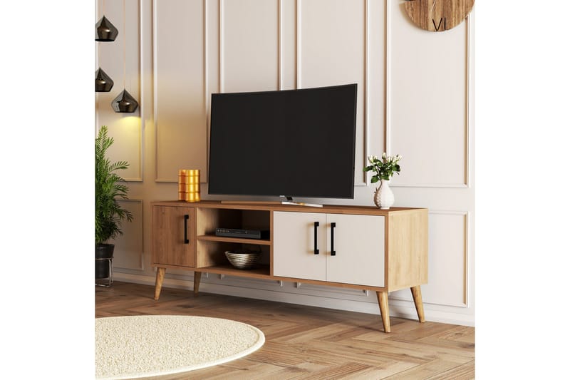 Tv-bänk & mediabänk NO_BRAND Andifli Tv-bänk 150x52 cm Brun - Möbler - Tv möbel & mediamöbel - TV bänk & mediabänk