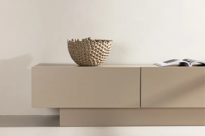 Tv-bänk & mediabänk Venture Home Cuenca Tv-bänk 160x47 cm Beige - Möbler - Tv möbel & mediamöbel - TV bänk & mediabänk