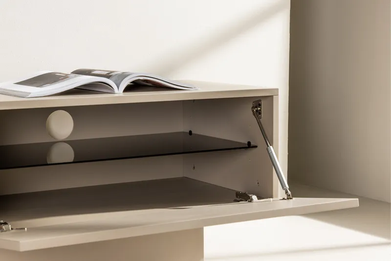 Tv-bänk & mediabänk Venture Home Cuenca Tv-bänk 160x47 cm Beige - Möbler - Tv möbel & mediamöbel - TV bänk & mediabänk