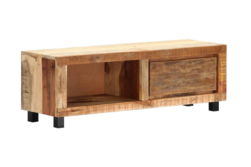 TV-bänk 100x30x33 cm massivt återvunnet trä - Brun - Möbler - Tv möbel & mediamöbel - TV bänk & mediabänk