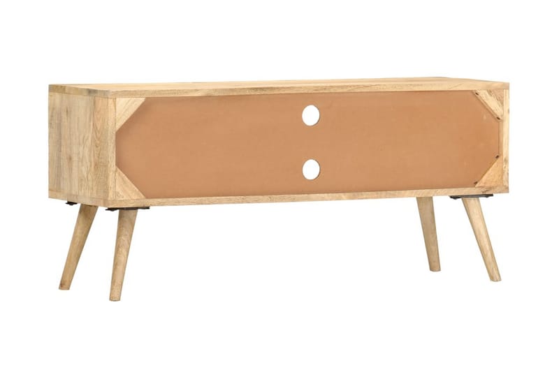 TV-bänk 100x30x45 cm massivt mangoträ - Brun - Möbler - Tv möbel & mediamöbel - TV bänk & mediabänk