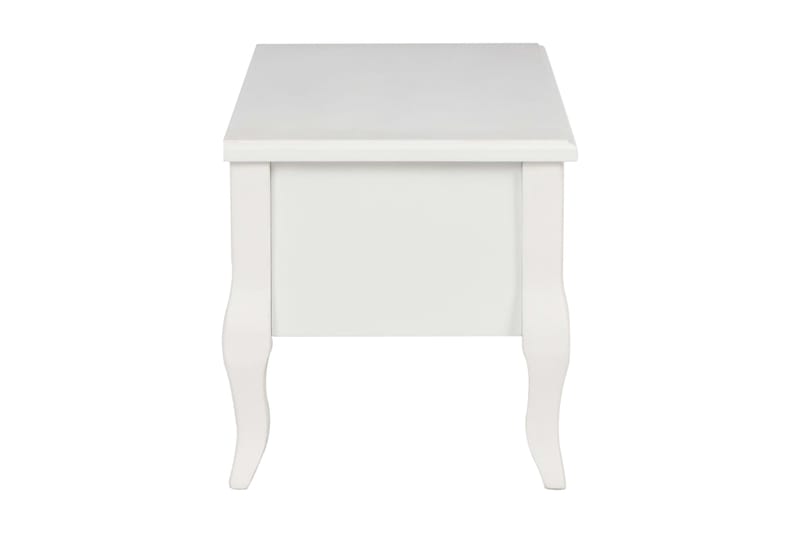 TV-bänk 100x35x35 cm vit trä - Vit - Möbler - Tv möbel & mediamöbel - TV bänk & mediabänk