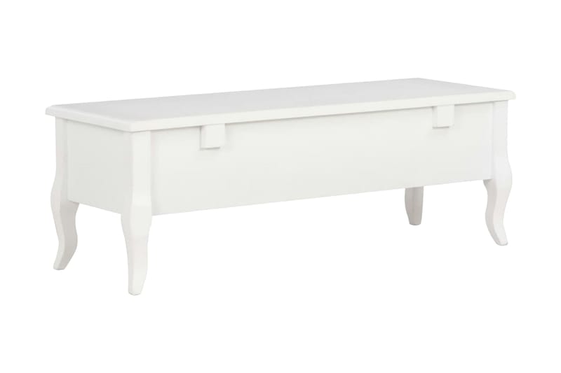 TV-bänk 100x35x35 cm vit trä - Vit - Möbler - Tv möbel & mediamöbel - TV bänk & mediabänk