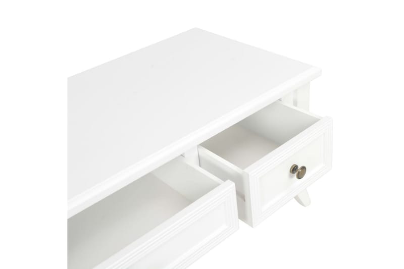 TV-bänk 100x35x35 cm vit trä - Vit - Möbler - Tv möbel & mediamöbel - TV bänk & mediabänk