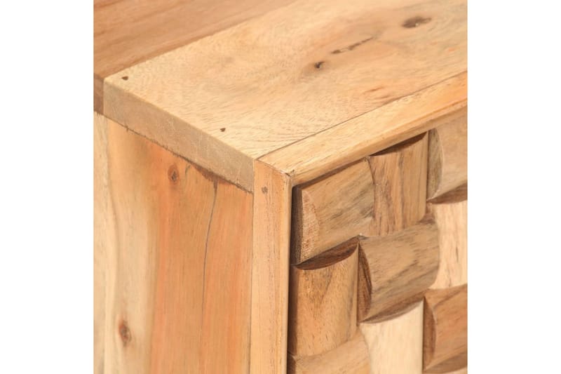 TV-bänk 100x35x40 cm massivt akaciaträ - Brun - Möbler - Tv möbel & mediamöbel - TV bänk & mediabänk