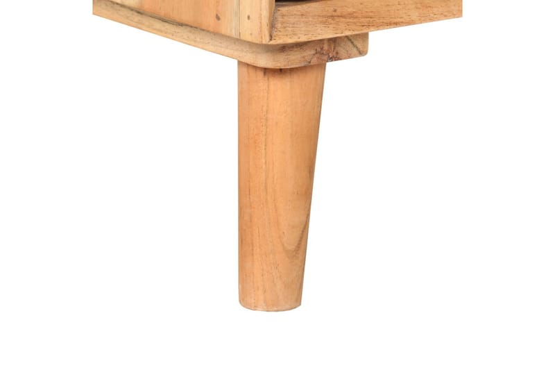 TV-bänk 100x35x40 cm massivt akaciaträ - Brun - Möbler - Tv möbel & mediamöbel - TV bänk & mediabänk