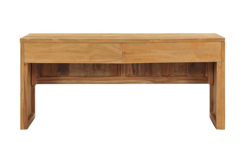 TV-bänk 100x35x45 cm massiv teak - Brun - Möbler - Tv möbel & mediamöbel - TV bänk & mediabänk