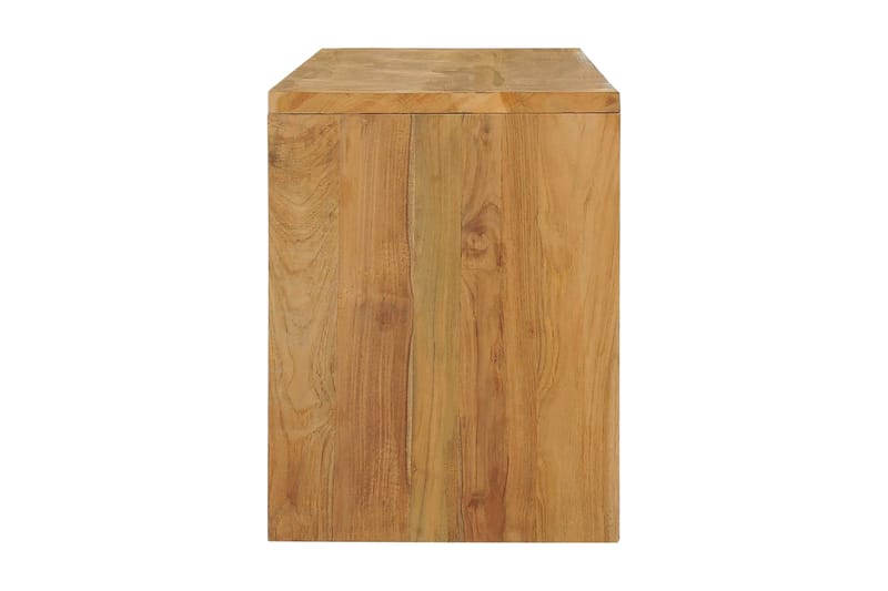 TV-bänk 100x35x45 cm massiv teak - Brun - Möbler - Tv möbel & mediamöbel - TV bänk & mediabänk