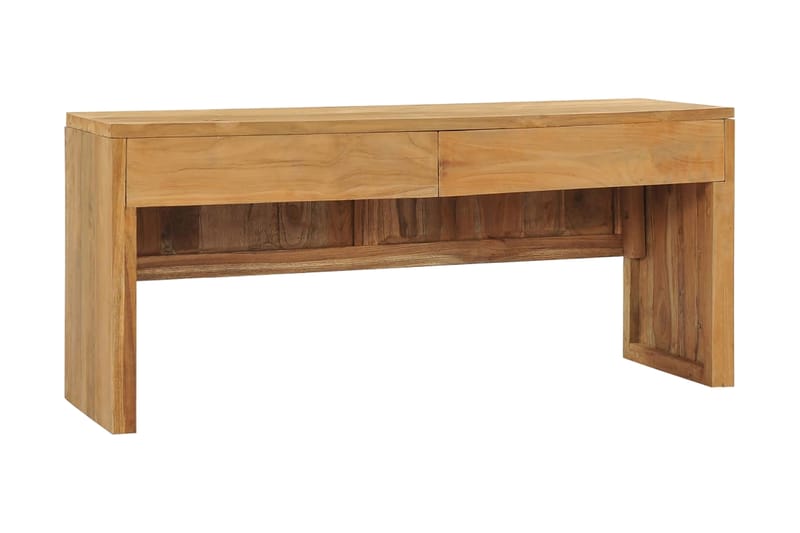 TV-bänk 100x35x45 cm massiv teak - Brun - Möbler - Tv möbel & mediamöbel - TV bänk & mediabänk
