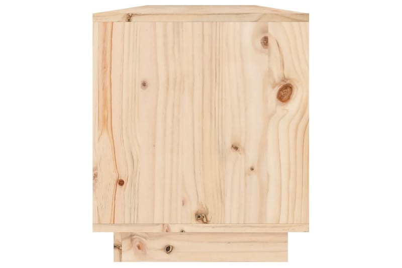 Tv-bänk 110,5x34x40 cm massiv furu - Brun - Möbler - Tv möbel & mediamöbel - TV bänk & mediabänk
