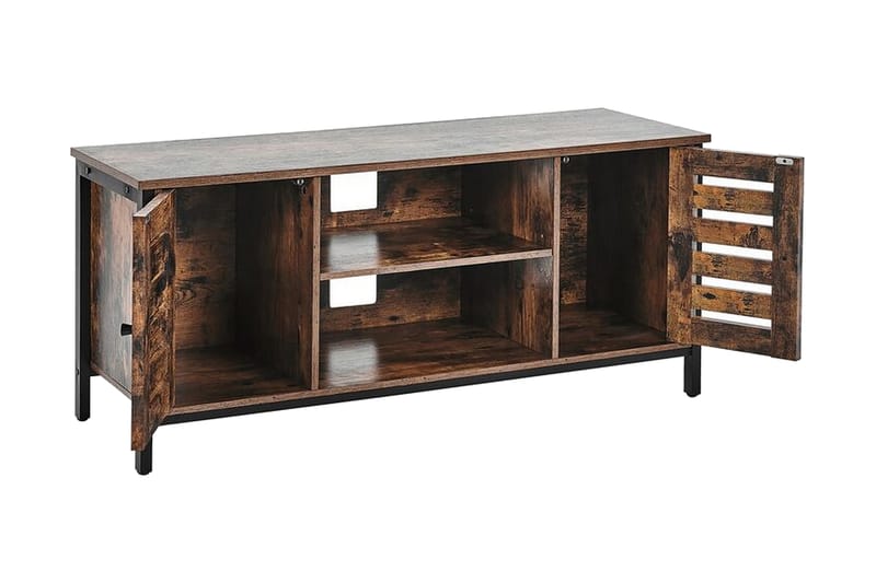 TV-bänk 110 cm mörkbrun VILSECK - Trä/natur - Möbler - Tv möbel & mediamöbel - TV bänk & mediabänk