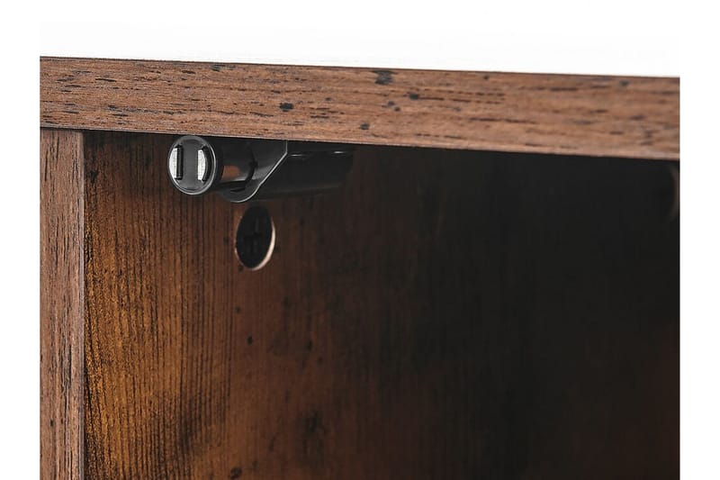 TV-bänk 110 cm mörkbrun VILSECK - Trä/natur - Möbler - Tv möbel & mediamöbel - TV bänk & mediabänk