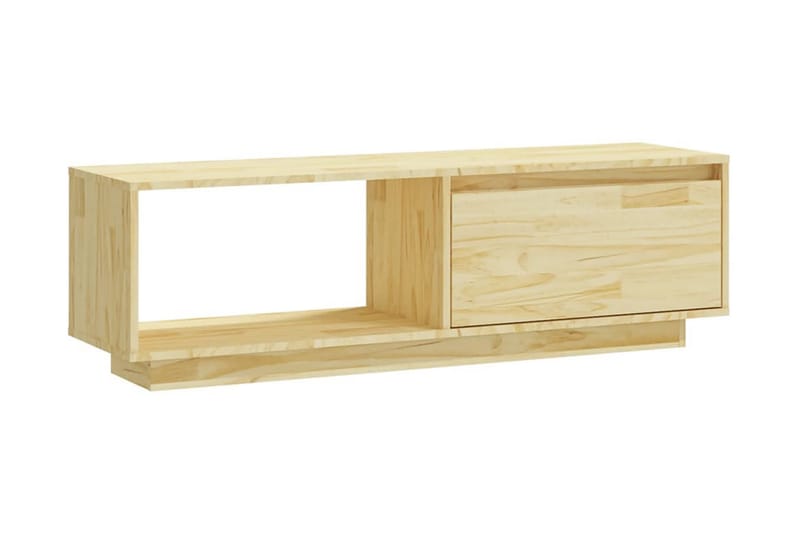 TV-bänk 110x30x33,5 cm massiv furu - Brun - Möbler - Tv möbel & mediamöbel - TV bänk & mediabänk