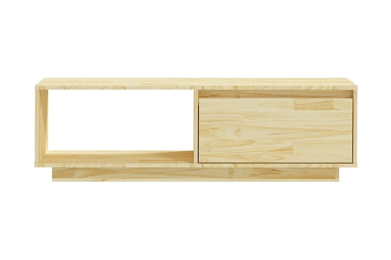 TV-bänk 110x30x33,5 cm massiv furu - Brun - Möbler - Tv möbel & mediamöbel - TV bänk & mediabänk