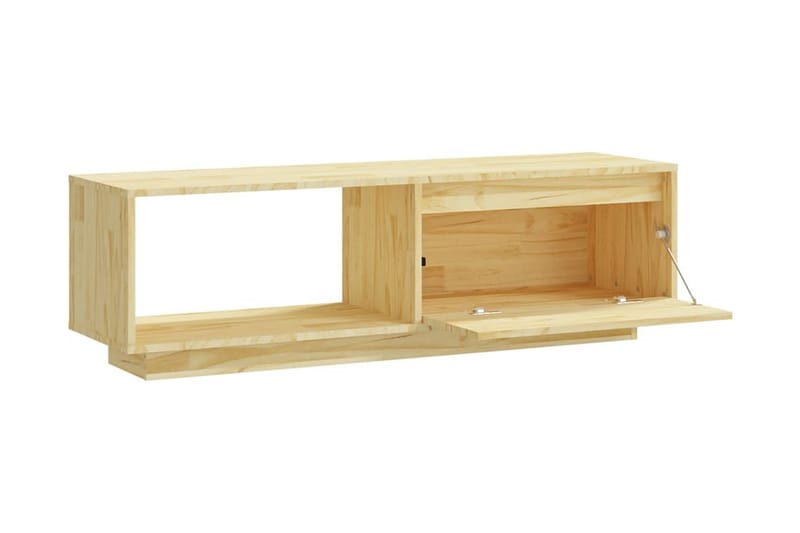 TV-bänk 110x30x33,5 cm massiv furu - Brun - Möbler - Tv möbel & mediamöbel - TV bänk & mediabänk