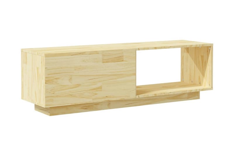TV-bänk 110x30x33,5 cm massiv furu - Brun - Möbler - Tv möbel & mediamöbel - TV bänk & mediabänk