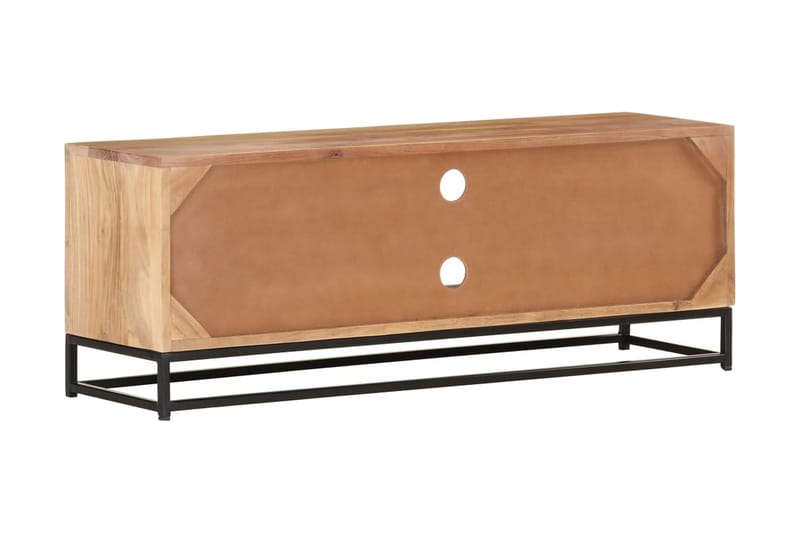 TV-bänk 110x30x40 cm massiv akacia - Brun - Möbler - Tv möbel & mediamöbel - TV bänk & mediabänk
