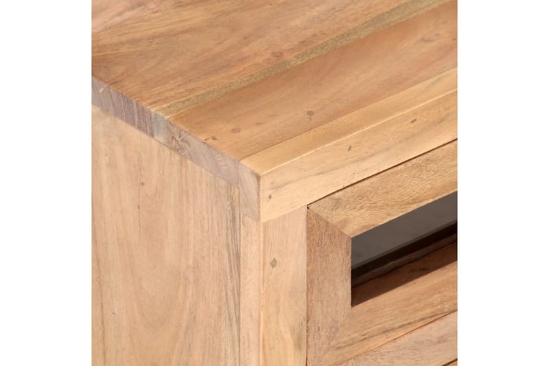 TV-bänk 110x30x40 cm massiv akacia - Brun - Möbler - Tv möbel & mediamöbel - TV bänk & mediabänk
