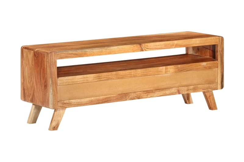 TV-bänk 110x30x40 cm massiv akacia - Brun - Möbler - Tv möbel & mediamöbel - TV bänk & mediabänk