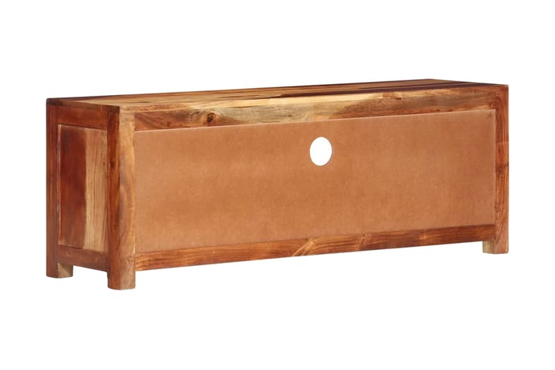 Tv-bänk 110x30x40 cm massiv akacia - Brun - Möbler - Tv möbel & mediamöbel - TV bänk & mediabänk